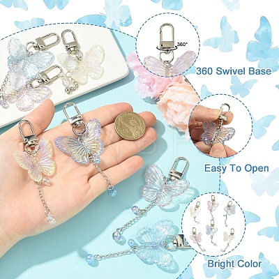 20Pcs Acrylic Pendant Decorations HJEW-YW00252-01-1