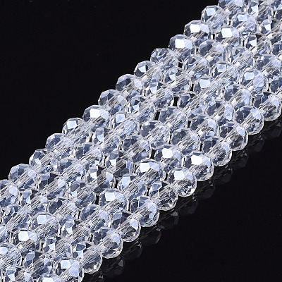Electroplate Glass Beads Strands EGLA-A044-T6mm-A19-1