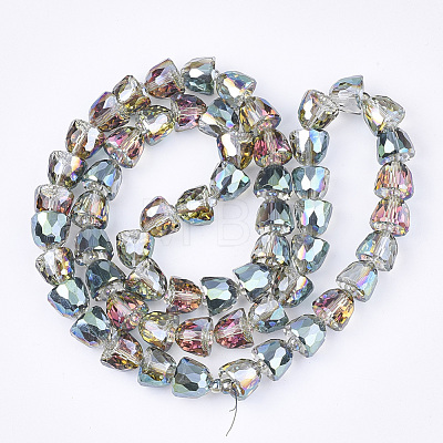 Electroplated Glass Beads X-EGLA-T016-01-B05-1