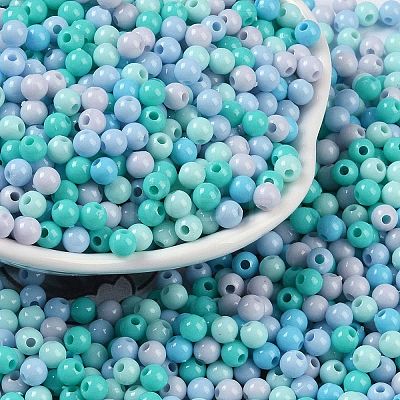 Opaque Acrylic Beads OACR-H118-07B-04-1