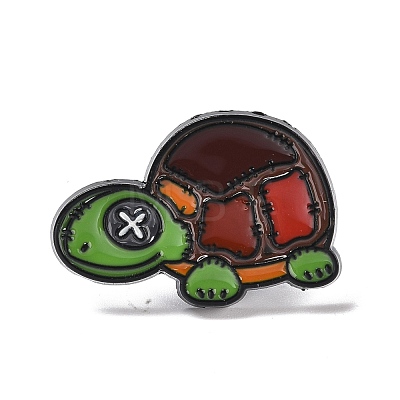 Tortoise Enamel Pin JEWB-F016-02EB-1