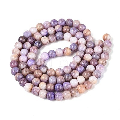 Opaque Ombre Effect Dyed Glass Beads Strands GLAA-Q106-04A-17-1