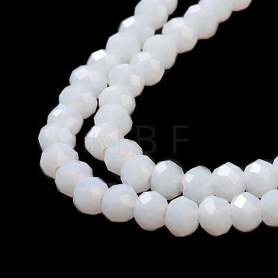 Imitation Jade Glass Bead Strands GLAA-F001-3x2mm-10-1