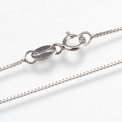 925 Sterling Silver Neckless NJEW-E119-03P-1