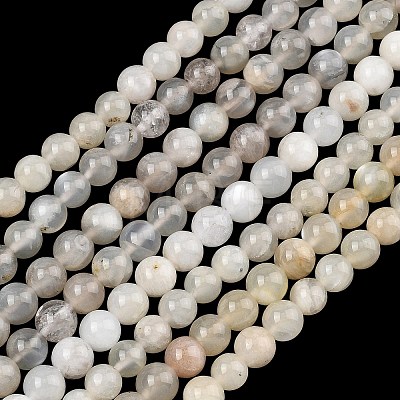 Natural White Moonstone Beads Strands LS-G-C277-A01-6mm-1