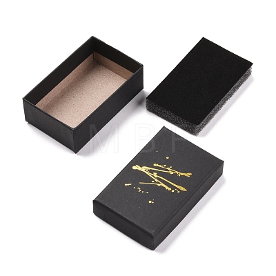 Hot Stamping Cardboard Jewelry Packaging Boxes CON-B007-01D-1
