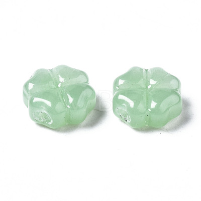 Spray Painted Glass Beads GLAA-N035-019-A02-1