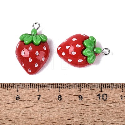 Spray Painted Resin Pendants RESI-Q232-03A-1
