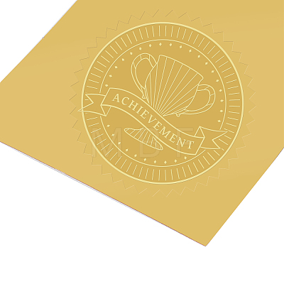 Self Adhesive Gold Foil Embossed Stickers DIY-WH0211-035-1