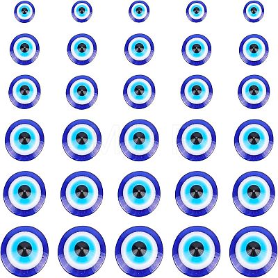 Resin Evil Eye Cabochons CRES-NB0001-15-1