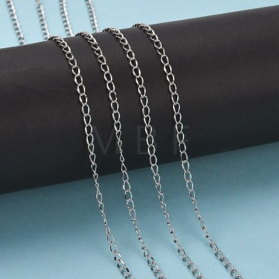 304 Stainless Steel Curb Chains CHS-R009-05-1