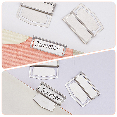 24Pcs Stainless Steel Bookmarks Page Clip AJEW-CP0010-95P-1