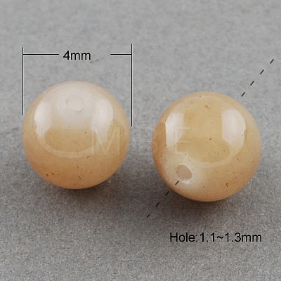 Imitation Jade Glass Beads Strands DGLA-S076-4mm-28-1