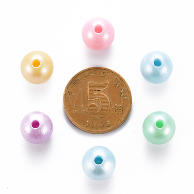 Opaque Acrylic Beads MACR-S370-H10mm-1