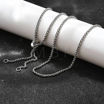 Non-Tarnish Adjustable 304 Stainless Steel Slider Necklaces NJEW-L156-003P-1