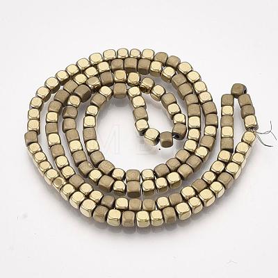 Electroplate Non-magnetic Synthetic Hematite Bead Strands G-Q467-11I-1