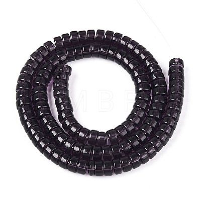 Transparent Glass Beads Strands GLAA-N028-3x6mm-04-1