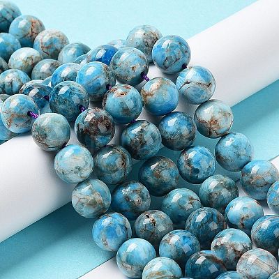 Natural Apatite Beads Strands G-G858-01C-1