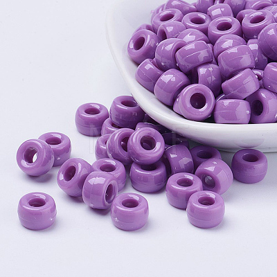 Valentine's Day Opaque Acrylic European Beads PL338-M4-1