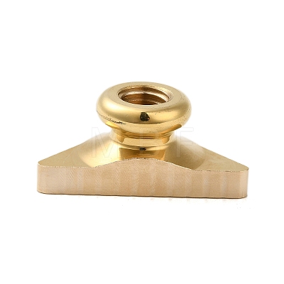 Golden Plated Triangle Shaped Wax Seal Brass Stamp Head STAM-K001-04G-04-1