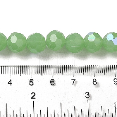 Imitation Jade Glass Beads Strands EGLA-A035-J10mm-L01-1