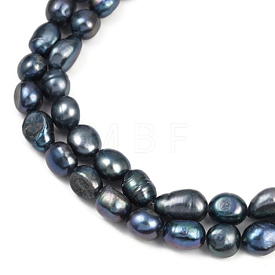 Natural Cultured Freshwater Pearl Beads Strands PEAR-P064-20K-05D-1