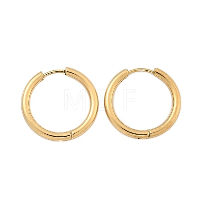 Ion Plating(IP) 304 Stainless Steel Huggie Hoop Earrings EJEW-F111B-21mm-G-1