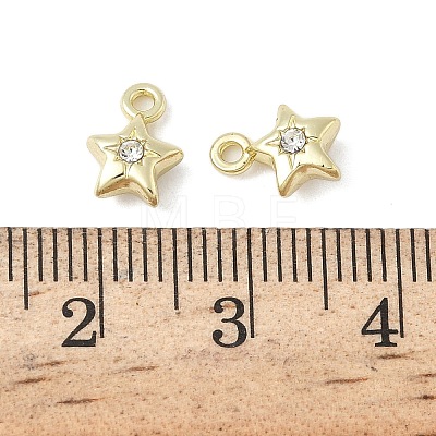 Alloy Rhinestone Pendants FIND-L025-05G-1