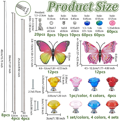 DIY Beaded Garden Stake Kit DIY-OC0015-63-1
