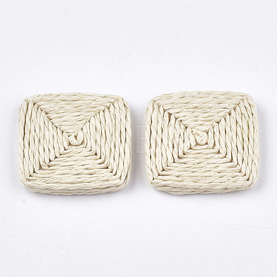 Handmade Woven Beads WOVE-T006-135A-1