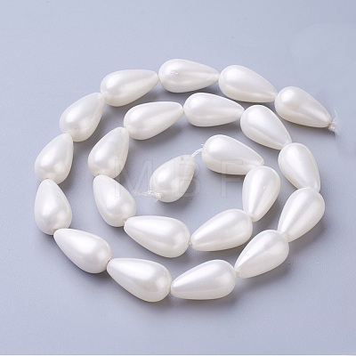 Electroplate Shell Pearl Beads Strands BSHE-O019-12-1