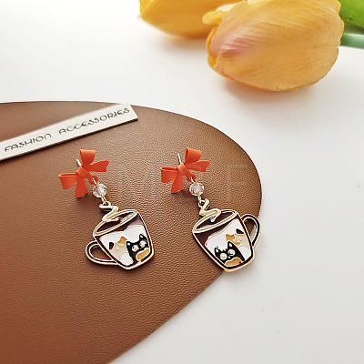 Alloy Enamel Pendants ENAM-CJC0004-37-1