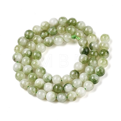 Dyed Natural White Jade Beads Strands G-T138-6mm-210-24-1