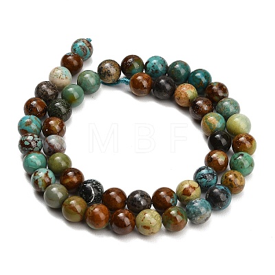 Natural Turquoise Beads Strands G-G475-A05-8mm-1