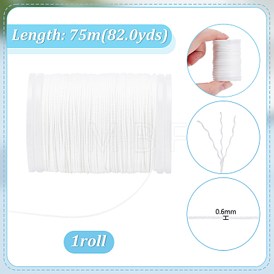 Round Polyester Sewing Threads OCOR-WH0108-39A-1