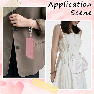 1 Bag ABS Plastic Imitation Pearl Bead Mobile Straps HJEW-BM0002-01-1