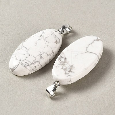 Natural Howlite Pendants GG-CBACB71-01P-19-1