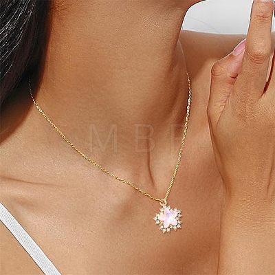 10Pcs Alloy Glass Pendants FIND-YW0010-02-1