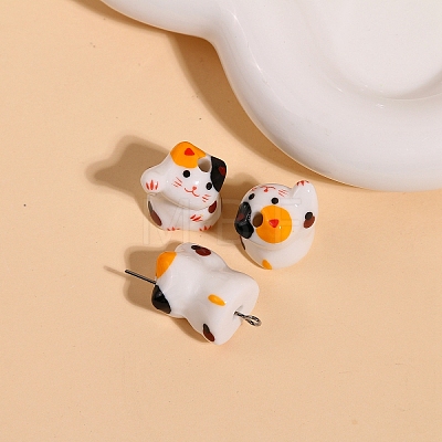 Handmade Bright Glazed Porcelain Beads LS-PW-WG107B1-02-1