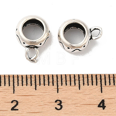 Thailand Sterling Silver Tube Bail Pendants STER-NH0003-04AS-1