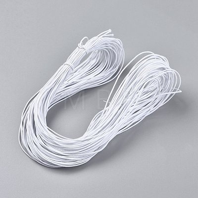 Round Elastic Cord for Stretch Hair Ties Making EC-WH0012-09-1