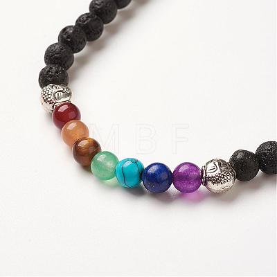 Yoga Chakra Jewelry BJEW-G554-05E-1