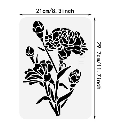 PET Hollow Out Drawing Painting Stencils DIY-WH0422-0013-1