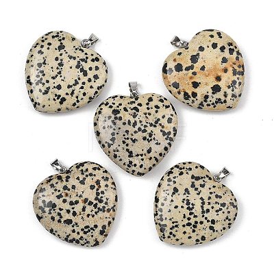 Natural Dalmatian Jasper Pendants GG-K002-12A-04-1