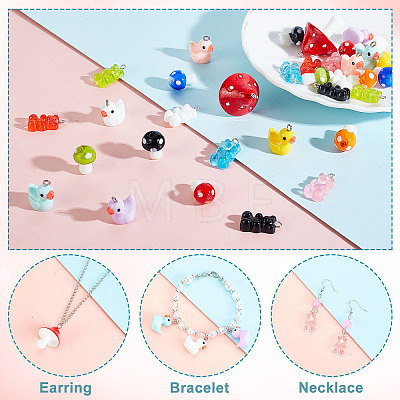 DIY Cute Earring Necklace Making Kit DIY-AR0002-59-1