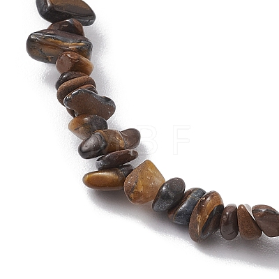 Natural Gemstone Beads Anklets AJEW-AN00583-03-1