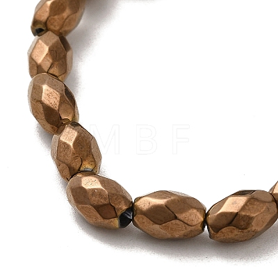 Electroplated Strong Magnetic Synthetic Hematite Beads Strands G-P518-02I-1
