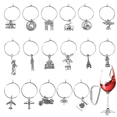 DIY Wine Glass Charms Making Kits DIY-ME0003-76-1
