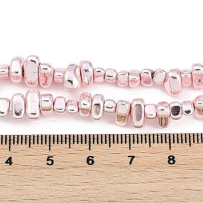 Baking Paint Electroplated Synthetic Non-magnetic Hematite Beads Strands X-G-H072-D01-01B-1