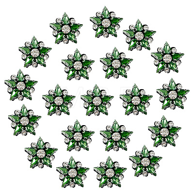 20Pcs Star Garment Accessores PATC-ME0001-01B-1